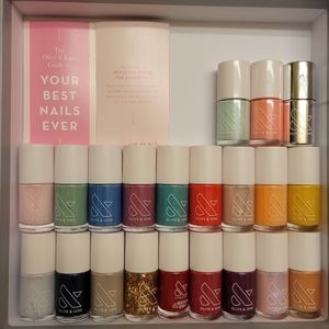 New LOT of 21 including top coat Olive and June long wear polish